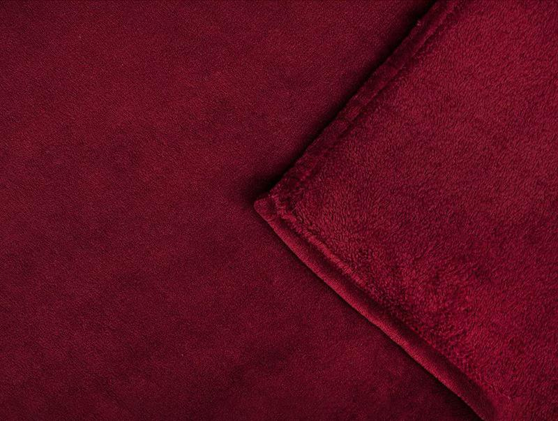 (170x200cm) Weiche Kuschel Decke mit Ärmeln Ganzkörper TV Lounge Decke (Unisex) - Rot