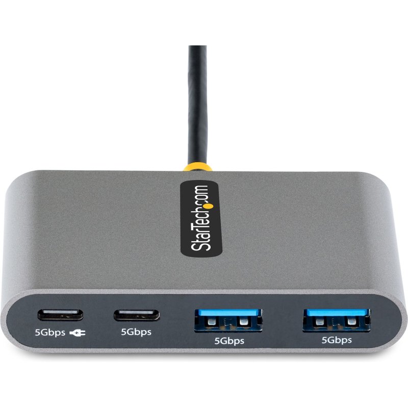 StarTech.com Hub USB-C à 4 Ports avec 100W Power Delivery Pass-Through - Hub USB 3.0 4 Ports - USB-C vers USB-A - Hub USB Type-C avec Câble de 30cm - Mini Hub USB-C - Splitter USB-C, 5Gbps
