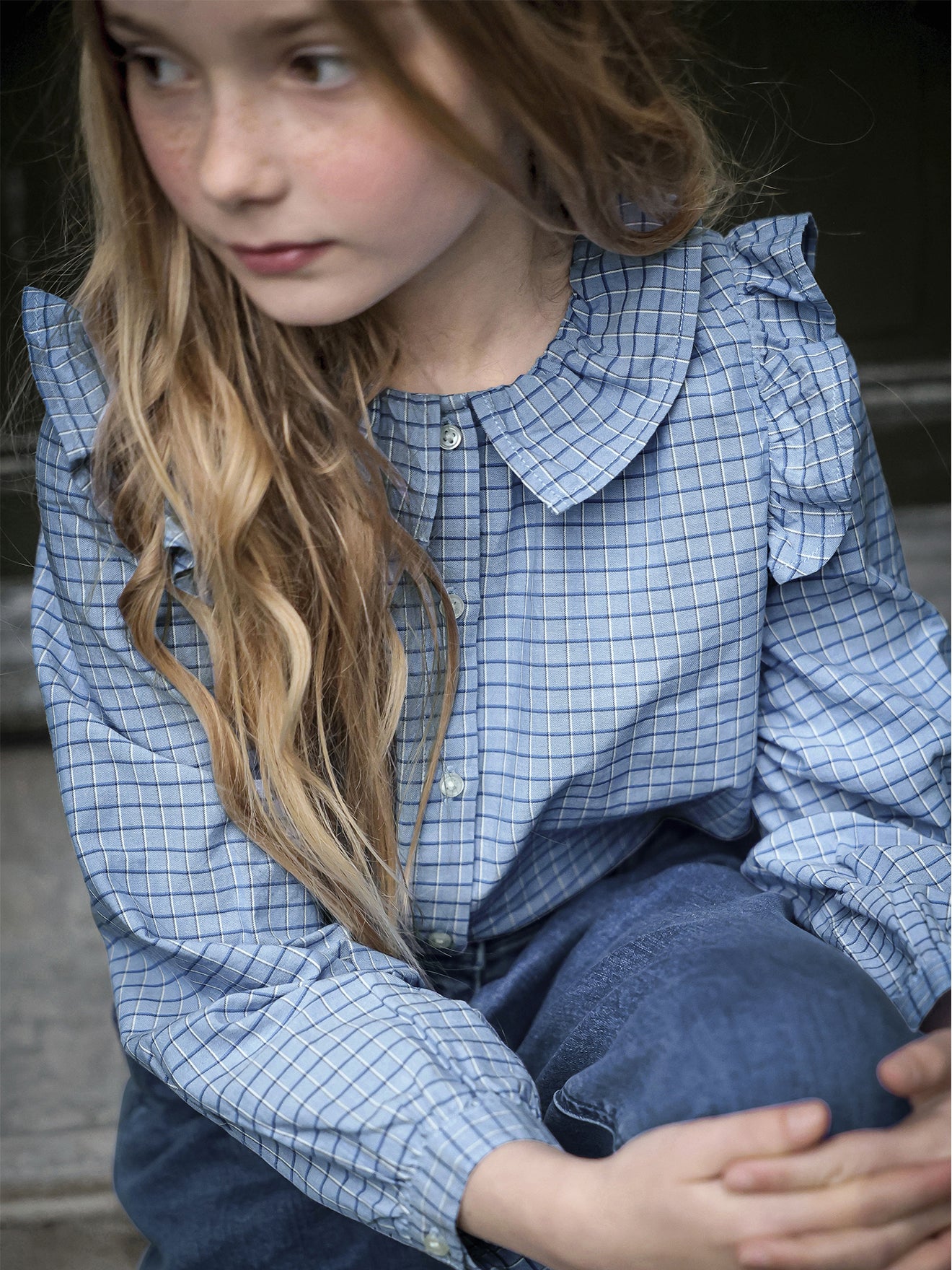 Chemise Fille à carreaux Tattersall