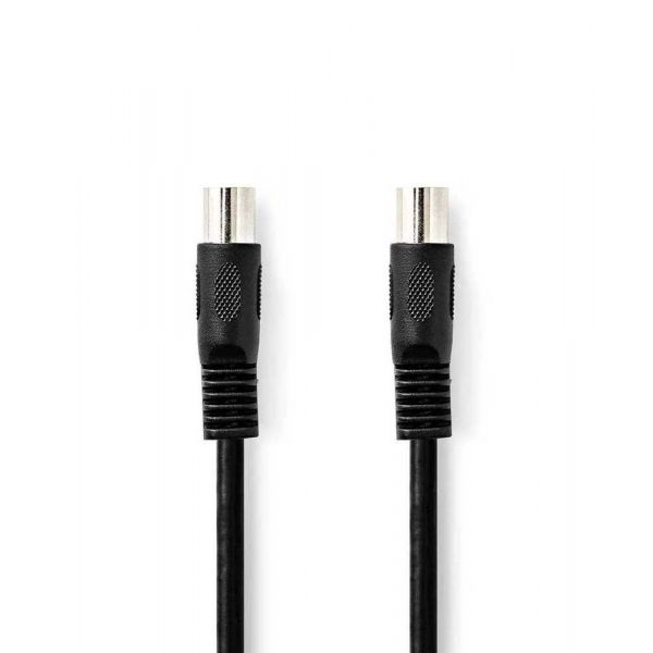 Nedis CAGL20000BK10 Cabo de Áudio 1m Din (5-Pin) Preto