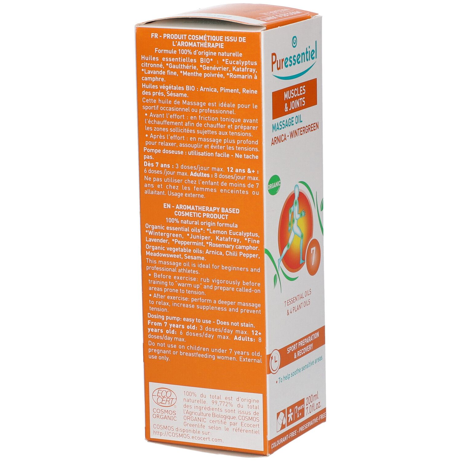 Puressentiel BIO Massageöl Muskelanstrengung Arnika - Wintergrün