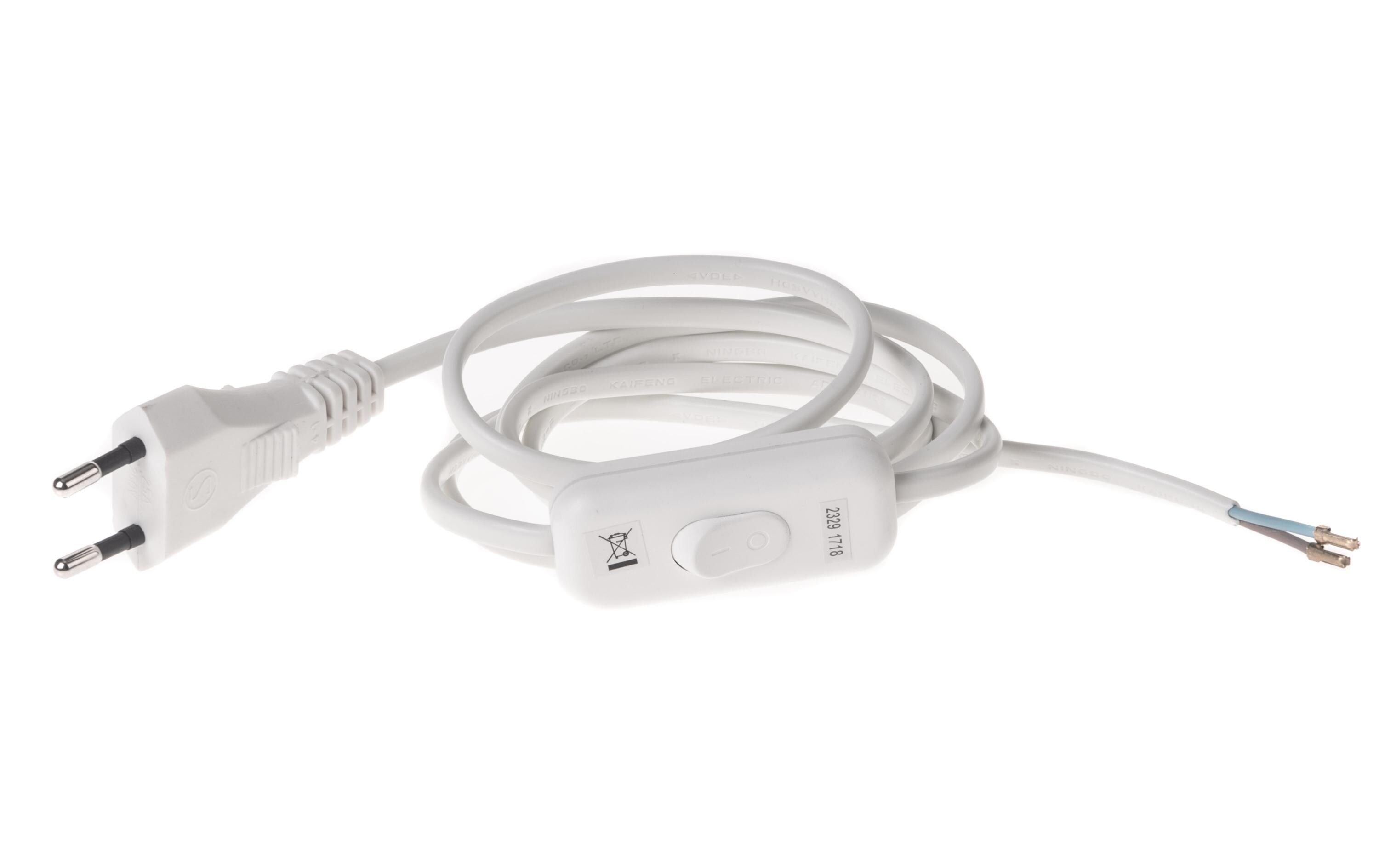 Anschlusskabel 1.5 m Offen-T26Flachkabel, Euro T11-Stecker, 1.5 m, weiss