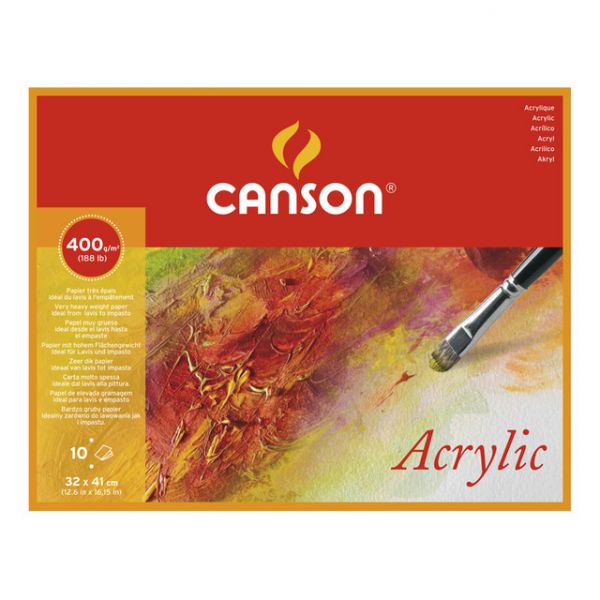 Canson Bloco Desenho Acrílico 320x410 mm 400g 10 folhas
