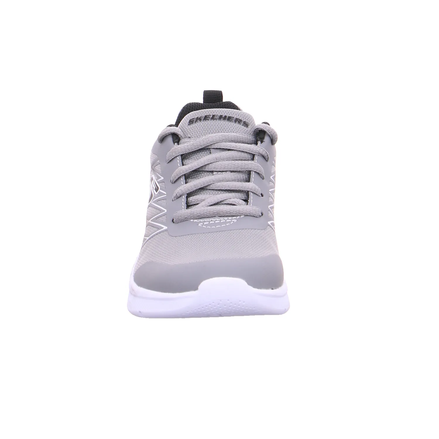 SKECHERS Jungen-Halbschuh Binder Silber Textil  Sneaker
