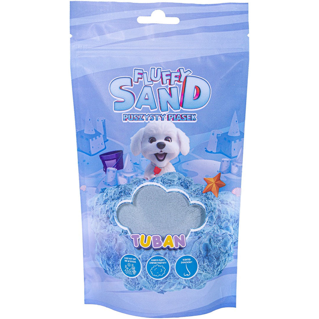 Tuban kinetisch zand fluffy - blauw - 90 gr