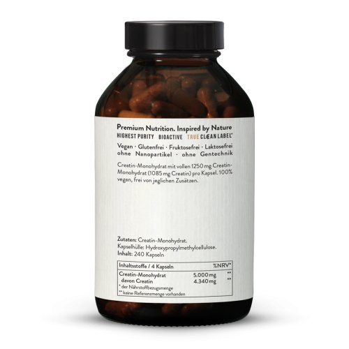 Sunday Natural Products  Creatin KapselnCreatin Monohydrat