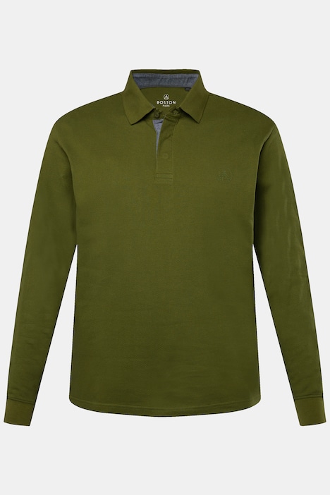 Boston Park Poloshirt, Langarm, Struktur-Jersey, bis 52/54 / 84/86