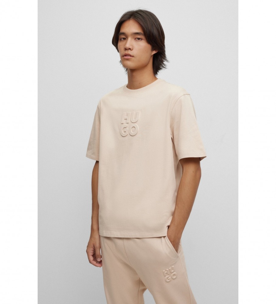 Camiseta bege HUGO Dleek