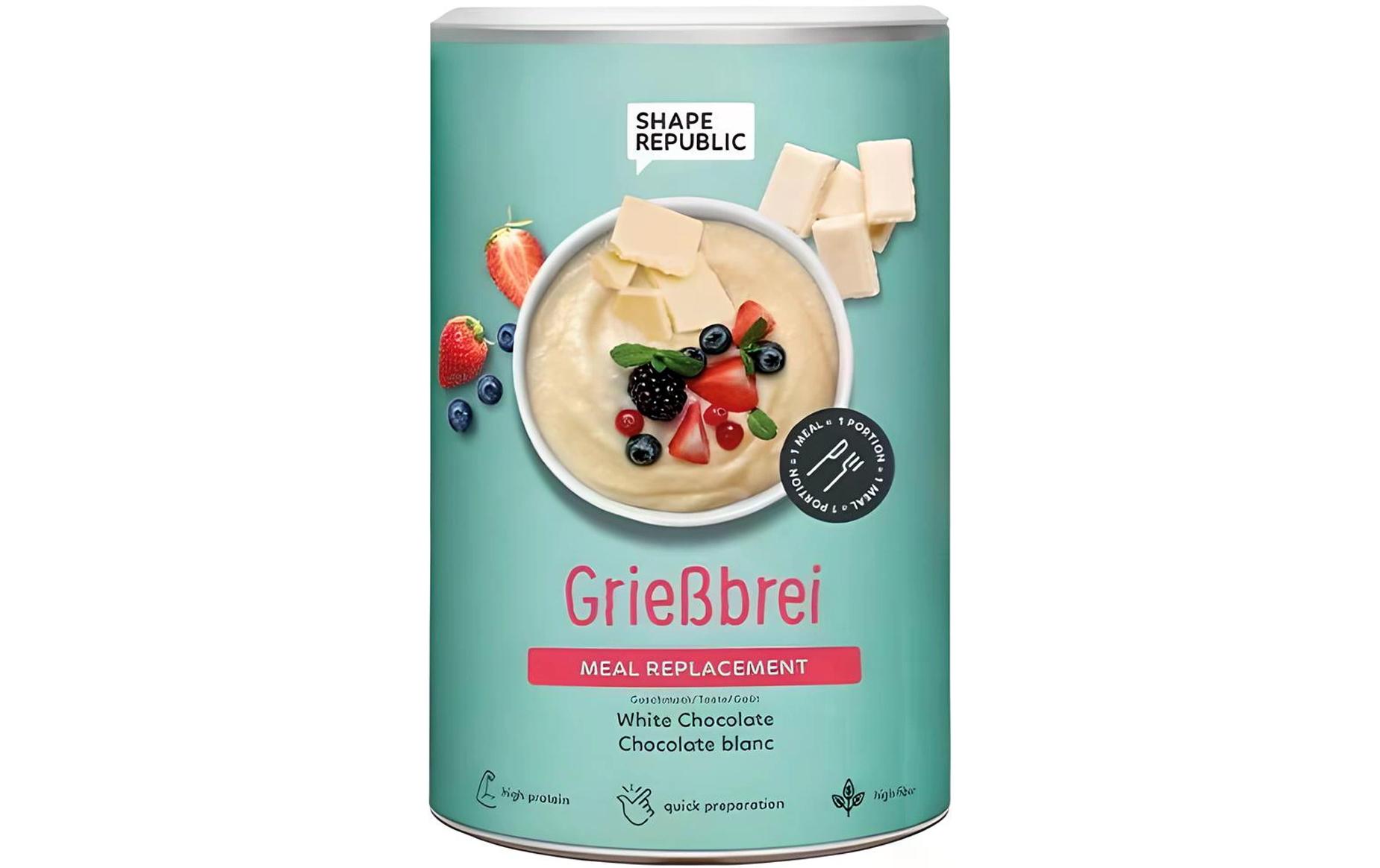 Griessbrei weisse Schokolade 560 gMahlzeitenersatz mit Süssungsmitteln