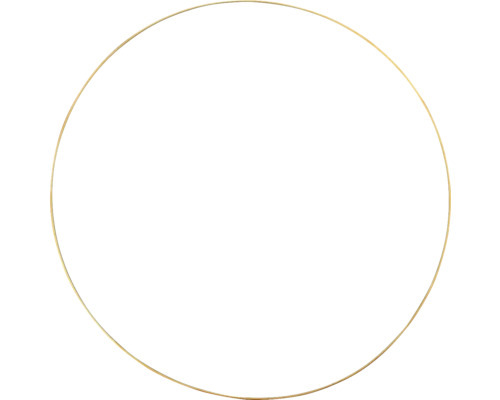 Gouden metalen ring, 50 x 0,4 cm
