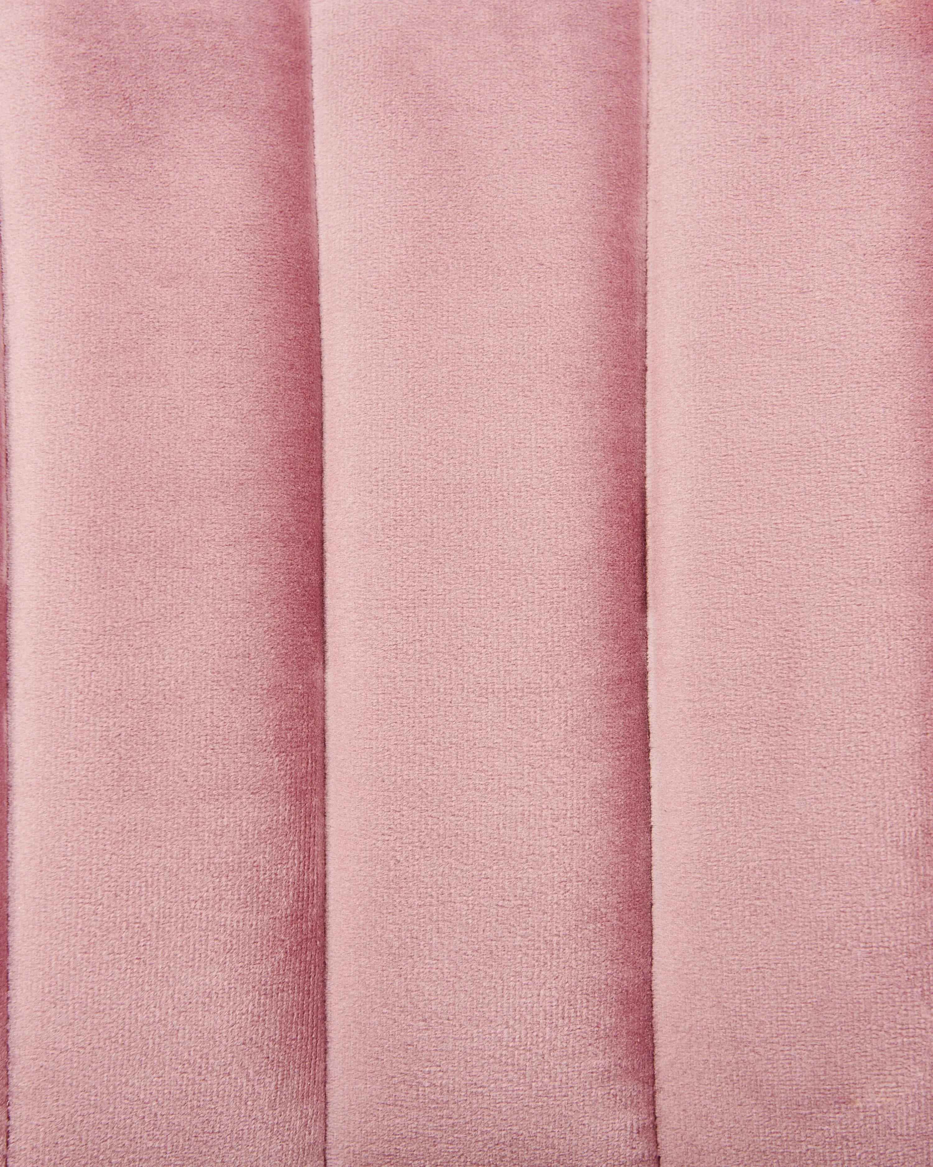 Set van 2 eetkamerstoelen MARIPOSA Fluweel Roze