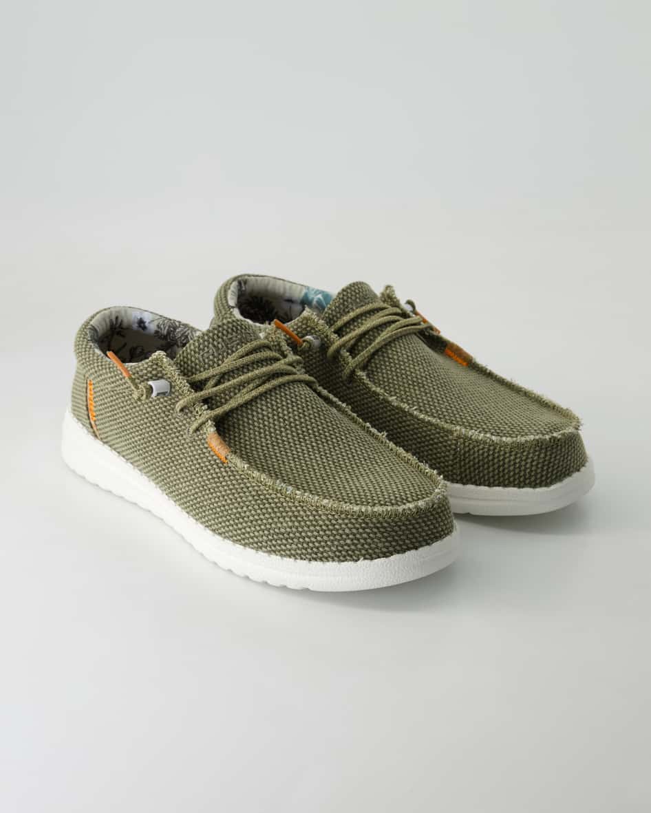 Fusion Jack Jute moss Slipper in Grün