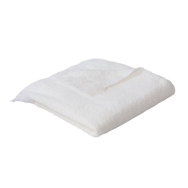 Plaid effet laine 130 x 150 cm blanc