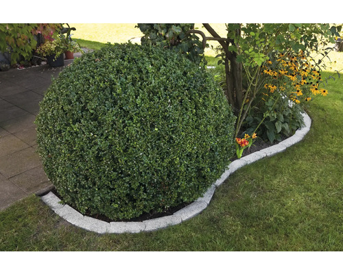 Granietgrijze gazonrandsteen, 24 x 10 x 3 cm