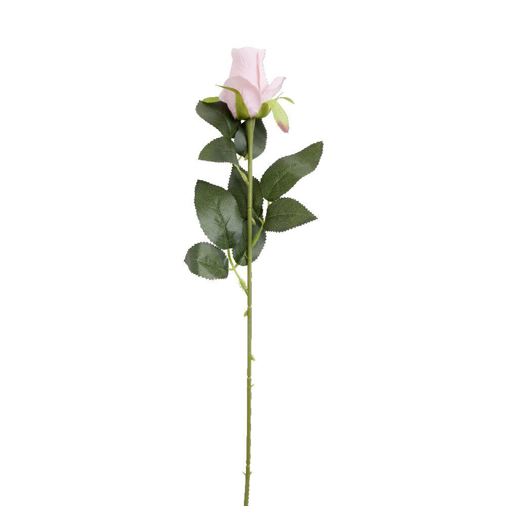 Fleur artificielle rose bouton rose H63cm