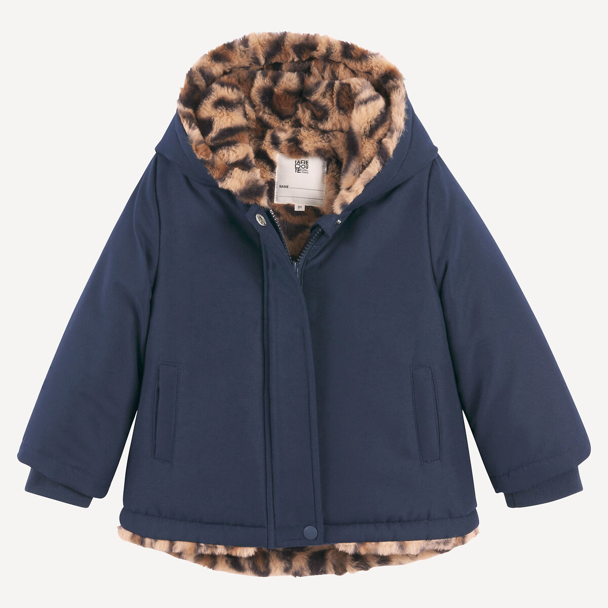 COLEÇÕES LA REDOUTE<br>Parka quente com capuz, forrada com tecido macio