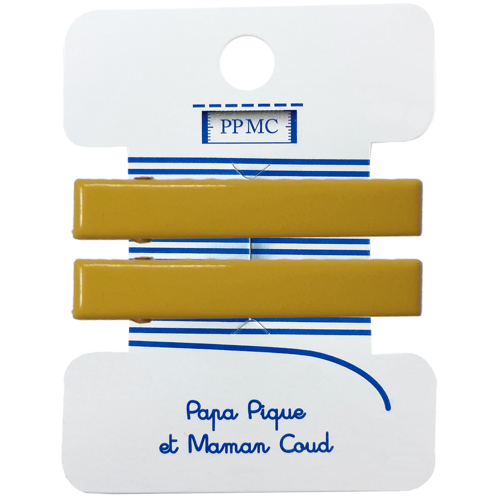 Barrette Croco Moyenne Jaune Cr038