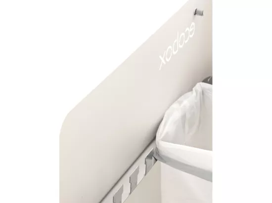 Poubelle design tri sélectif, fermeture douce, 60 litres, ECOBOX.