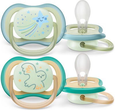 Philips Avent Ultra Air Night Smokker 2-Pack 0-6m, Grønn/Blå