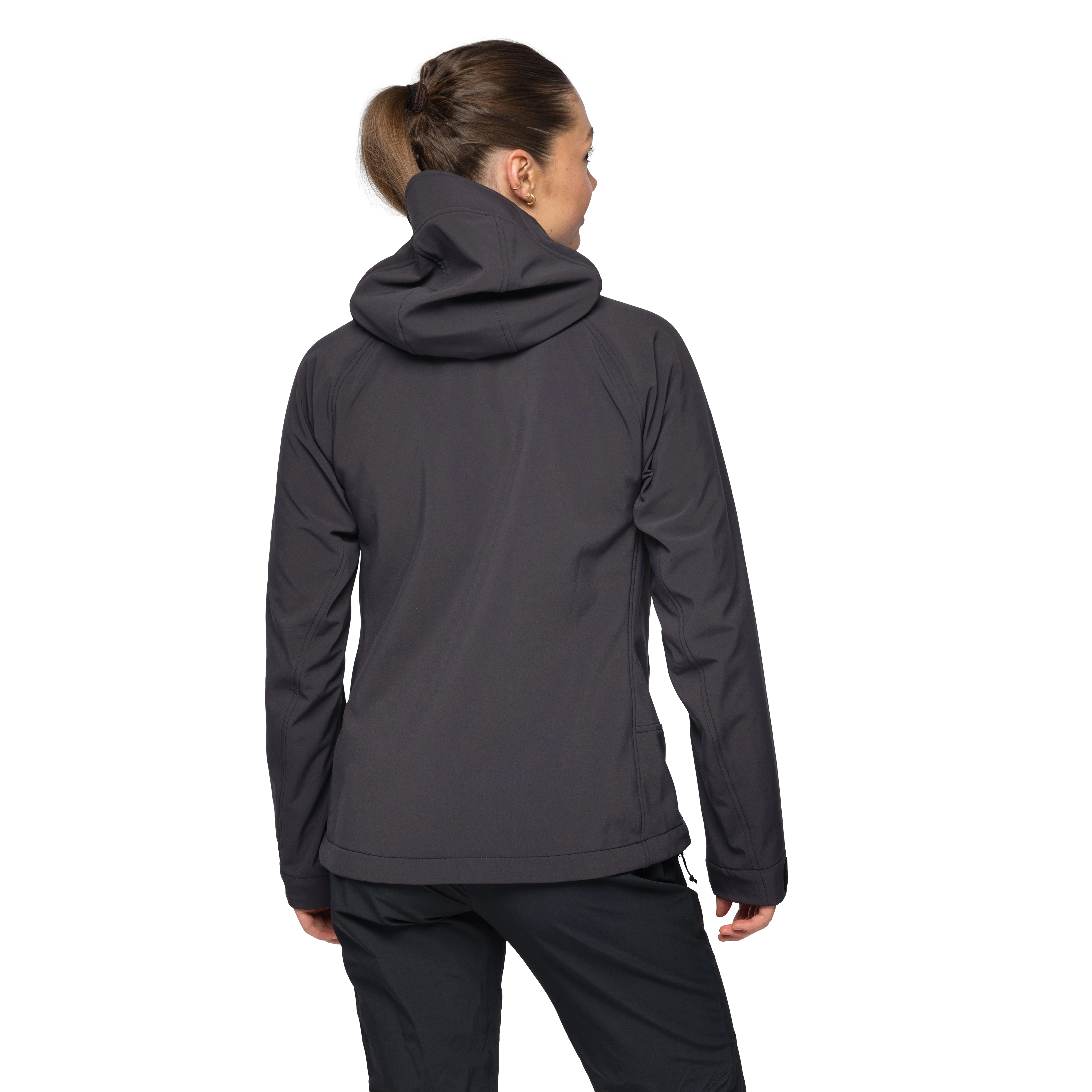 Vaagaa Softshell Jacket Hood Women Black