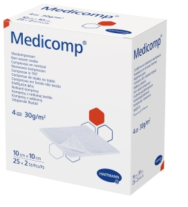 MEDICOMP Bl 4 fach S30 10x10cm steril, 40 x 5 Stück