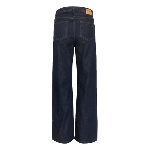 My Essential Wardrobe 35 The Louis High Wide Jeans, Dark Blue Un-Wash, W29/L32