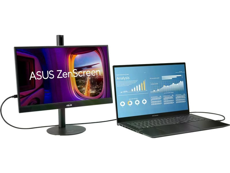 ASUS Monitor ZenScreen MB17AHG Tragbarer 17.3″Monitor mit IPS-Panel und USB Typ-C Anschluss