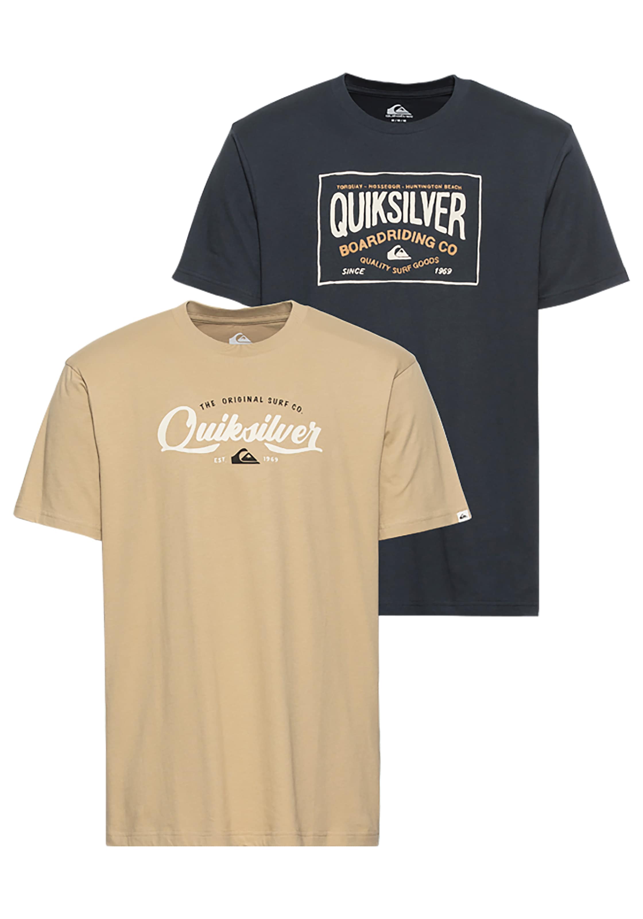 Quiksilver T-Shirt »CLOUD UNDER PACK SHORT SLEEVE TEE YM«, 2 Stk. im Doppelpack