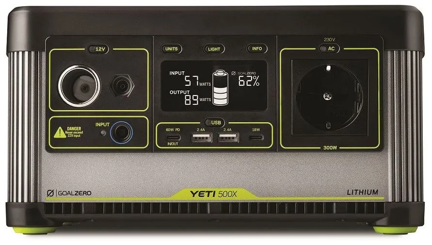 Goal Zero 36110, POWER STATION YETI 500X, 600w, 505Wh - EU plug