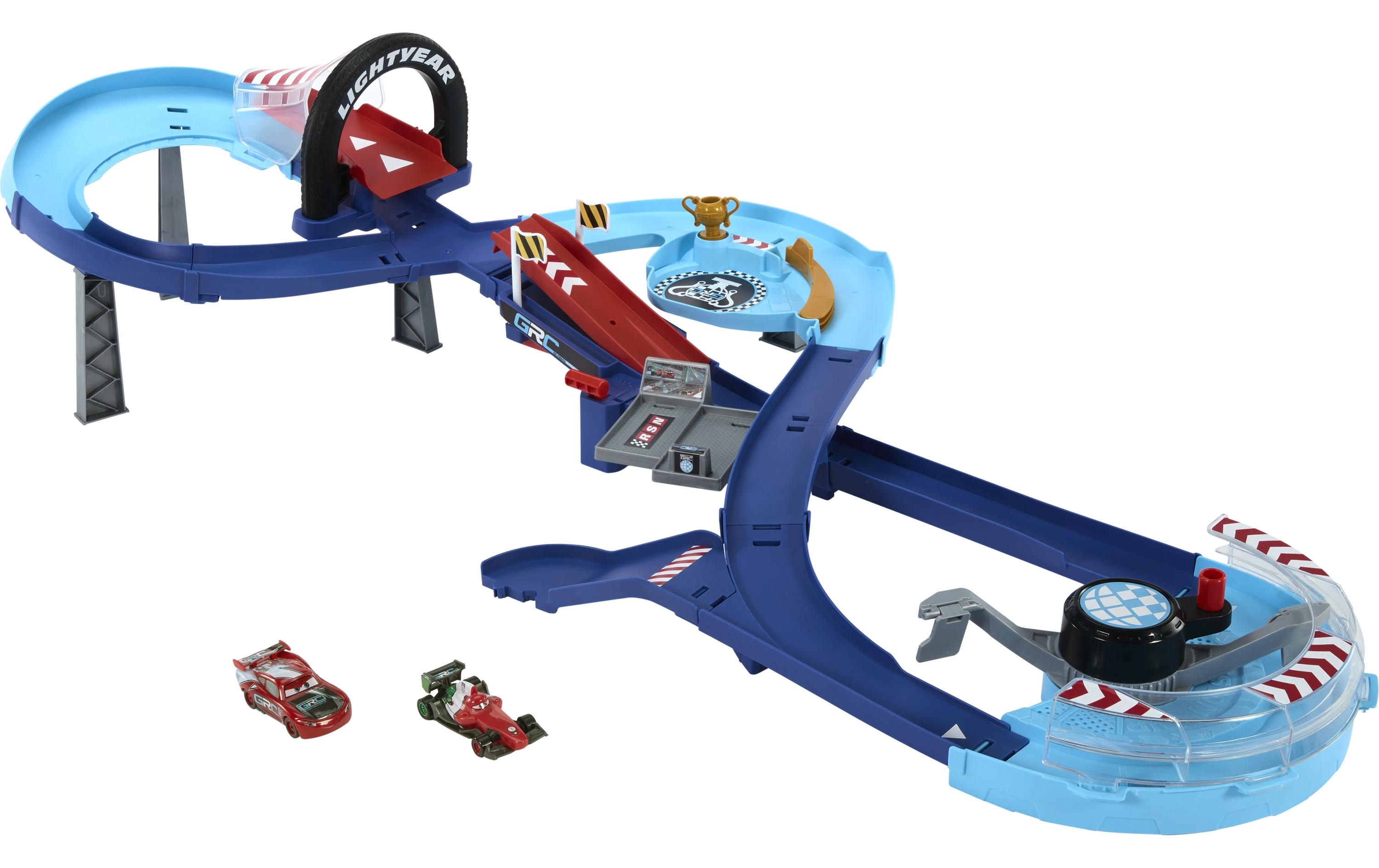 Disney Cars GRC Sprung RennstreckeSpielzeugautos als Set für Kinder