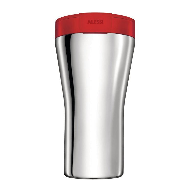 Alessi Caffa thermosfles rood