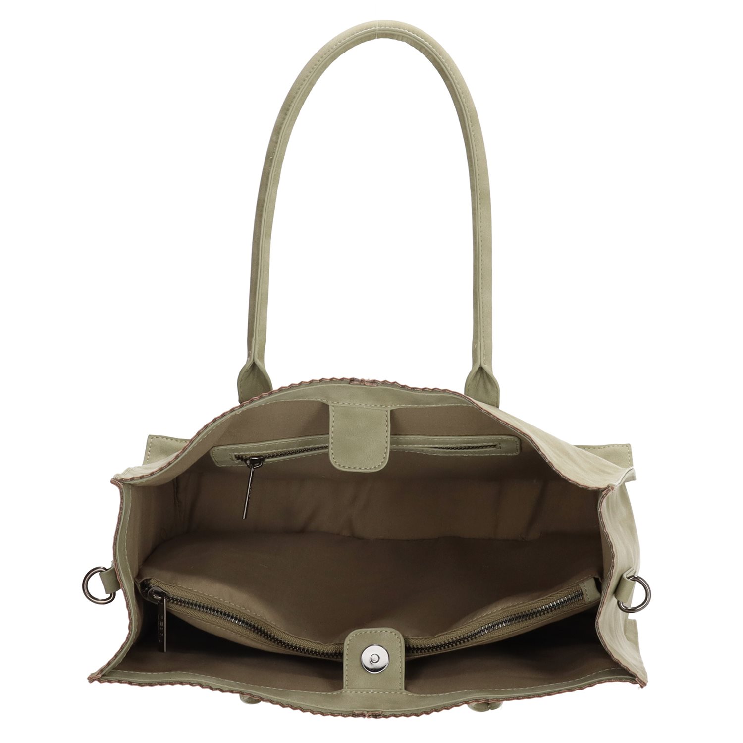 Zebra Trends Natural Bag Lisa Shopper groen