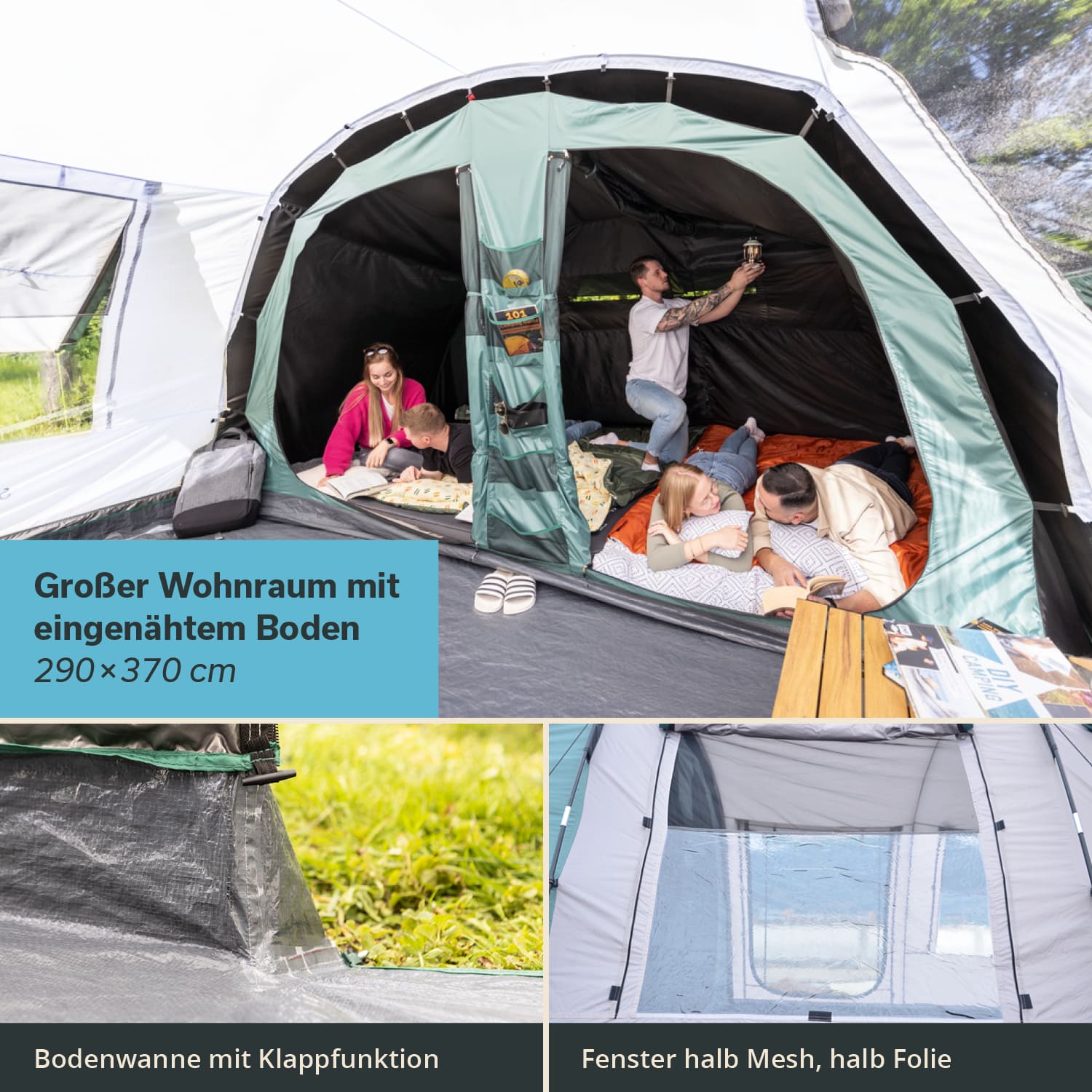 Skandika Hafslo 5 XL Sleeper Protect tunneltent
