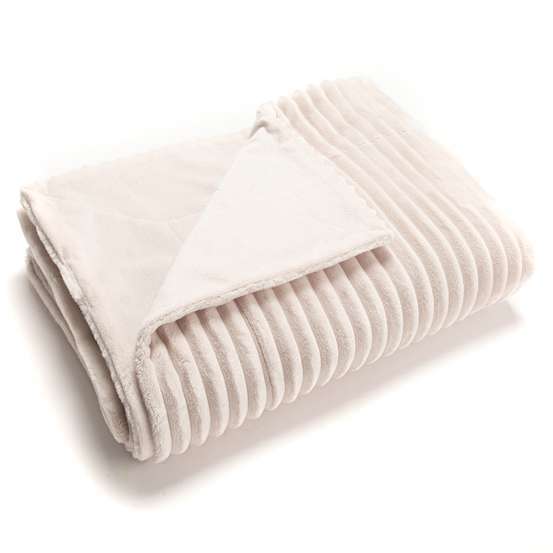 Plaid doux et chaud Sultan crème - 130x170cm