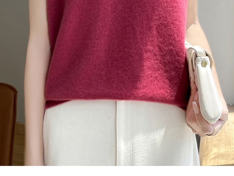 Weelop - V-hals effen trui-vest