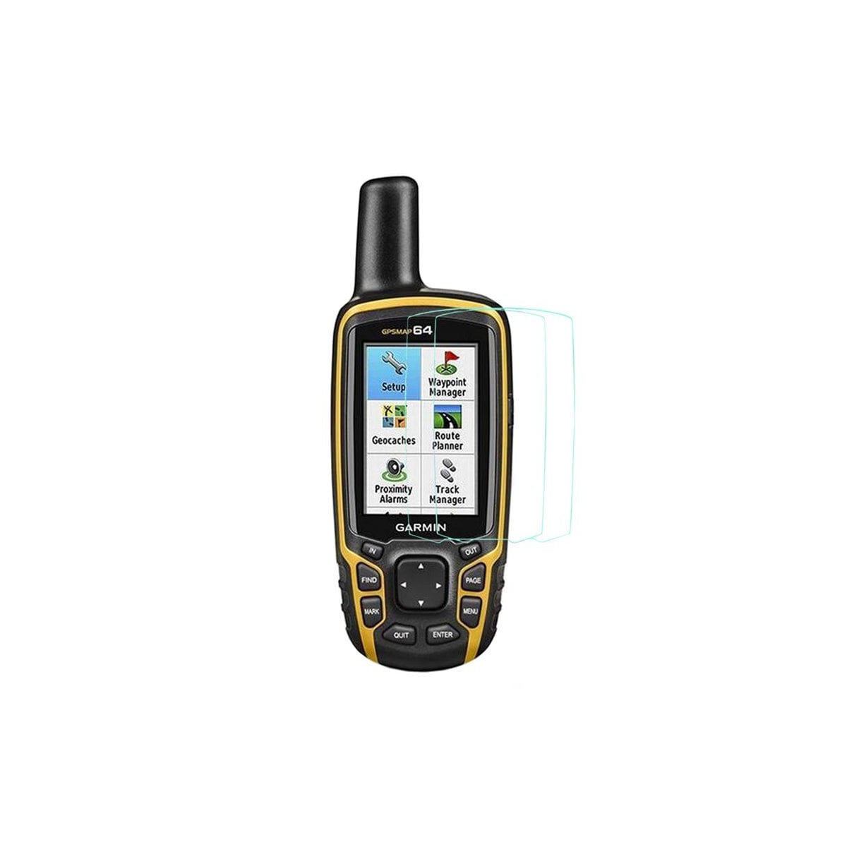2-Pak Herdet glass skjermbeskytter Garmin GPSMAP 64