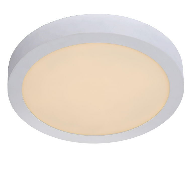 Lucide Brice Ø30 plafondlamp LED badkamer IP44 wit