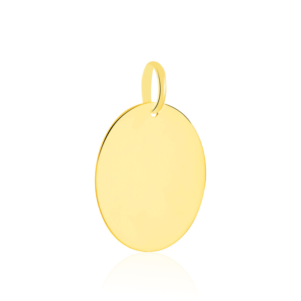 Pendentif Sirona Pastille Gravable Or Jaune