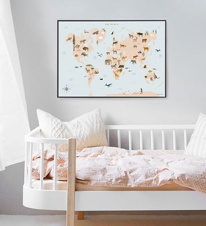 Vissevasse Poster - 30x40 - World Map Animal