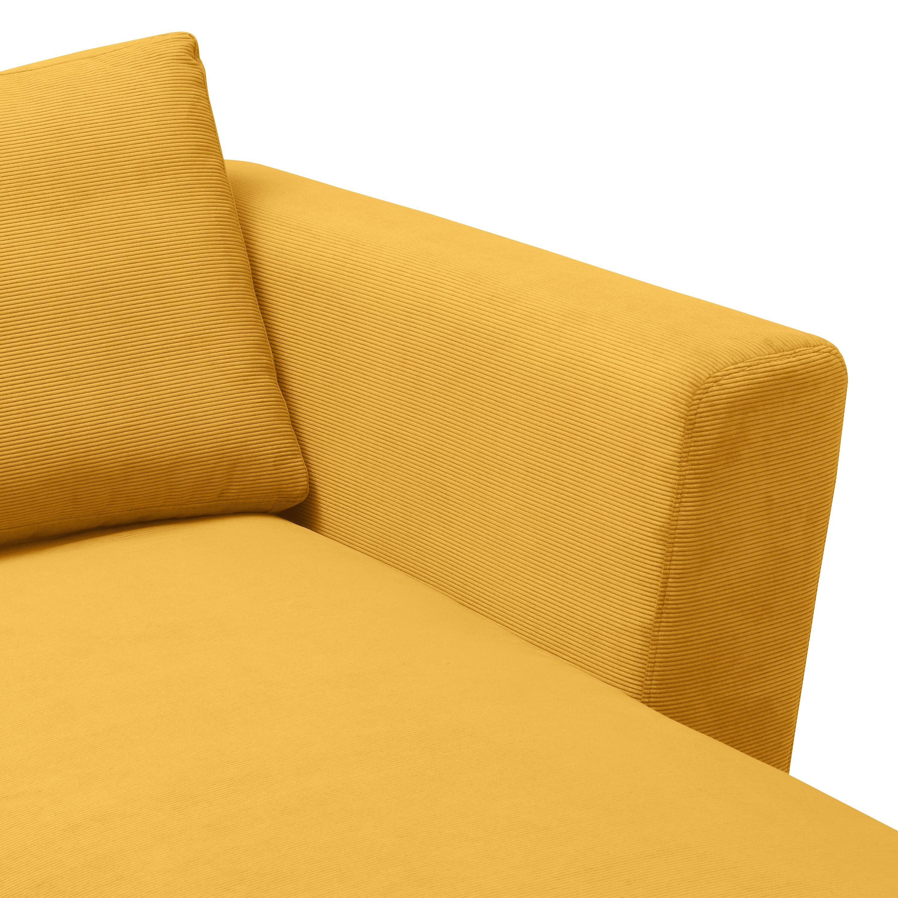 DIENER Ecksofa - Senf / B: 235.0 cm x T: 156.0 cm x H: 81.0 cm