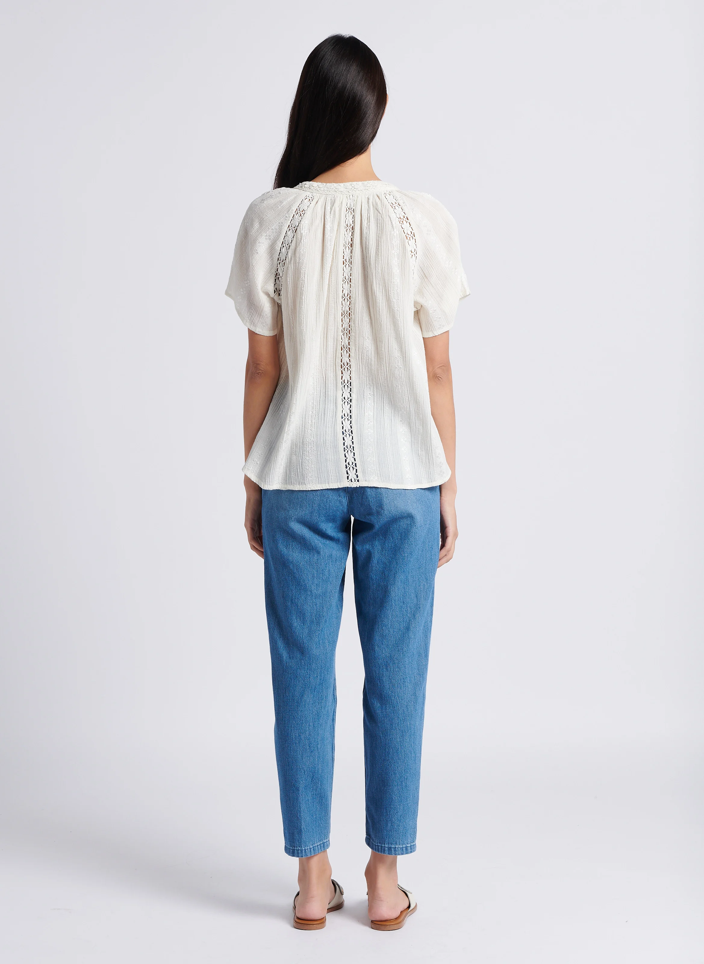 SABIL - Jean droit en coton | Bleu