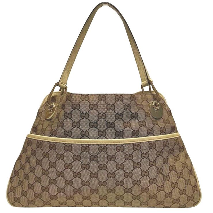 Gucci Vintage Gucci Shoulder Bag Beige