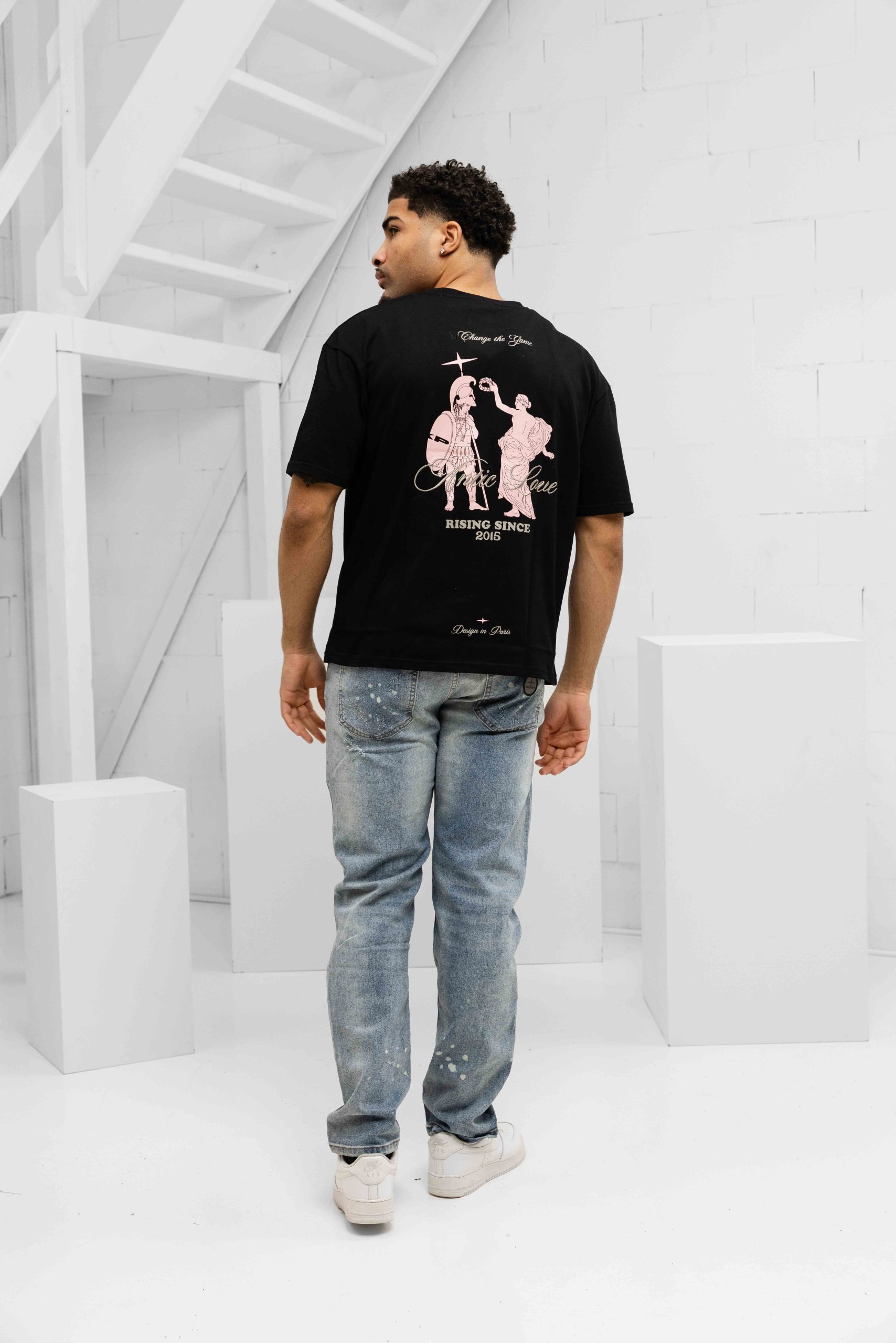 Project X Paris Antic Love T-Shirt Heren Zwart