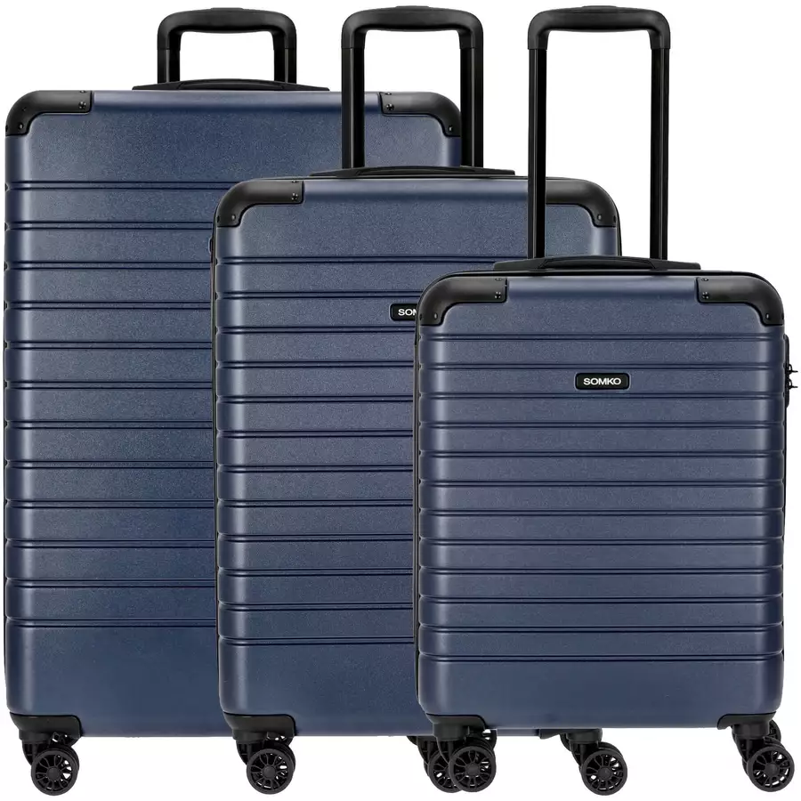 Somko Line - 4-Rollen-Trolley Set 3tlg. navy