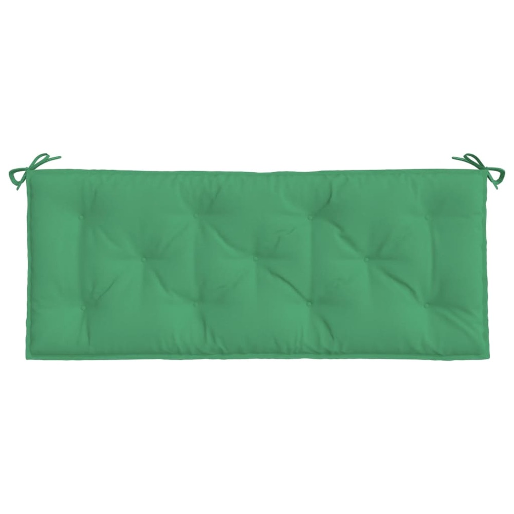Coussins de banc de jardin 2 pcs vert 120x50x7 cm tissu oxford