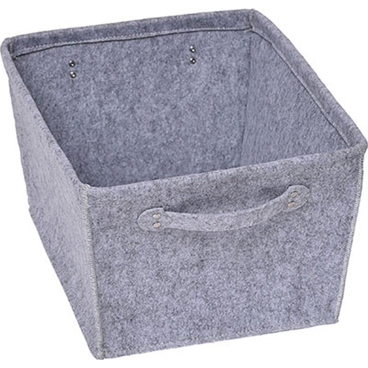 TRES GRANDE PANIERE DRESSING EVASEE EN FEUTRINE AVEC DEUX PO