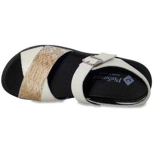 Piesanto - SANDALIA CUÑA PIEL MUJERCUÑA 230778 Blanco