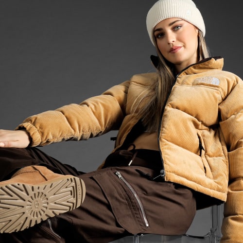 Doudoune Femme 92 Reversible Nuptse A831J Camel Marron