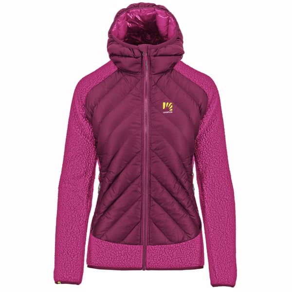 Veste polaire randonnée KARPOS MARMAROLE W TECH JACKET RASPBERRY R/CABARET