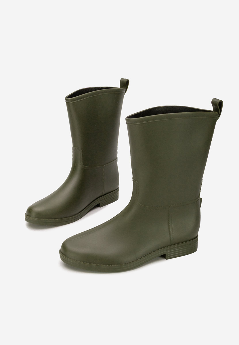 Bottes en caoutchouc vert Elisea